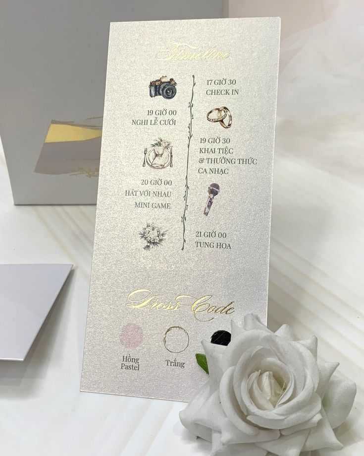 Thiệp cưới ép kim