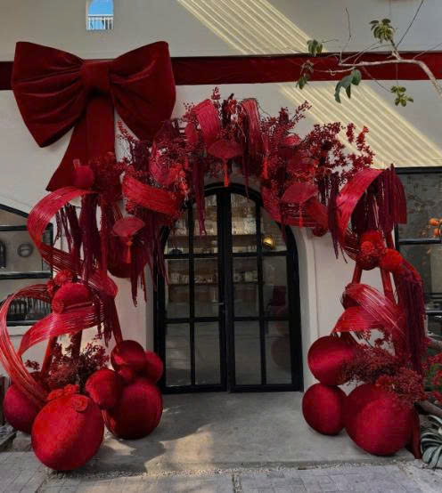 Cổng cưới trang trí bằng bóng